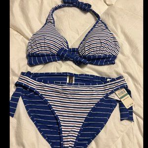 Tommy Bahama red white and blue 4th of July stripe reversible bikini
